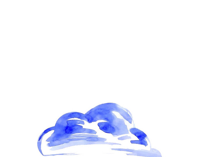 卡通冰雹天气素材
