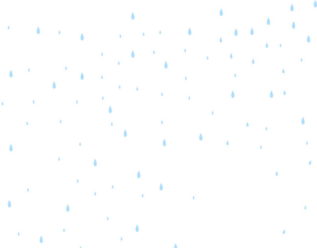 蓝色清新下雨