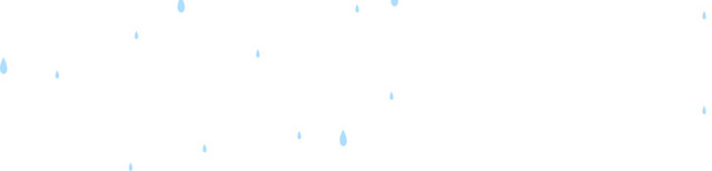 蓝色清新下雨