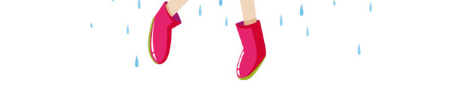 雨里跳舞的青春活力女学生