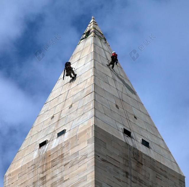 蓝色旅游攀登纪念碑建筑背景图片
