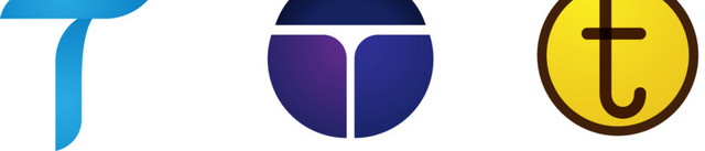 矢量手绘T字图标