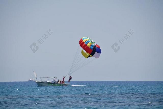滑翔伞 海 水上运动 降落伞 有趣 船 节假日