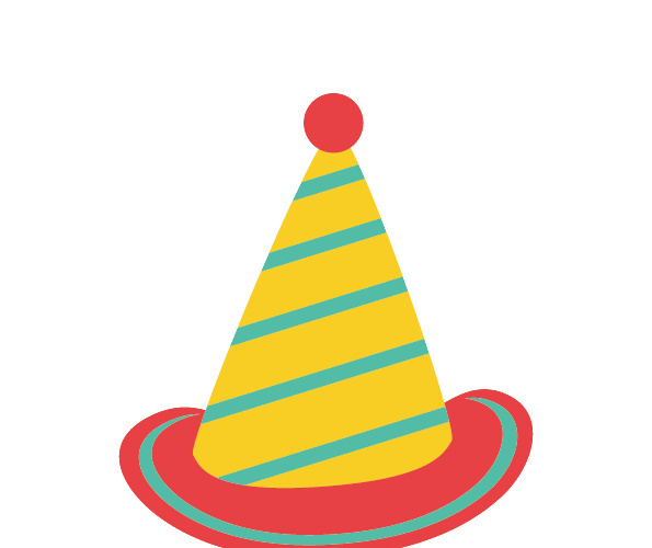 生日帽卡通免费元素下载
