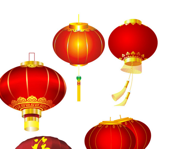 喜庆中秋国庆灯笼合集元素素材