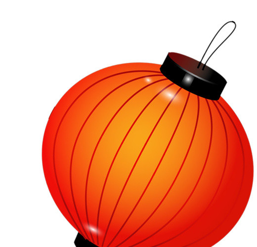 卡通彩色灯笼素材