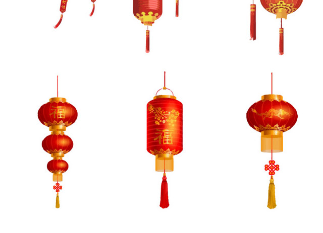 中国风节日灯笼矢量素材