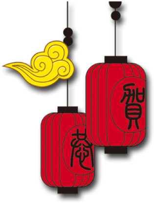 卡通古式灯笼素材