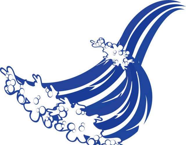 流淌的水浪
