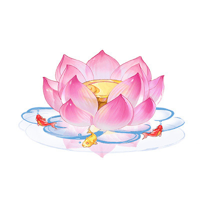 莲花和金鱼