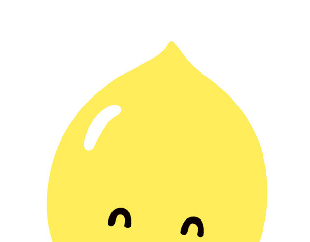 卡通笑脸柠檬