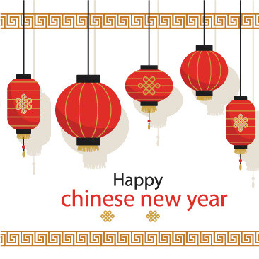 新年红色灯笼素材
