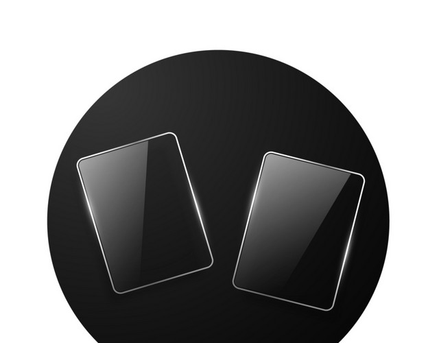 长方形亚克力矢量图