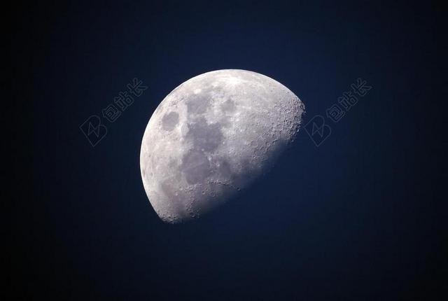 月亮 蓝色 天空 宇宙 天体 太阴 光明