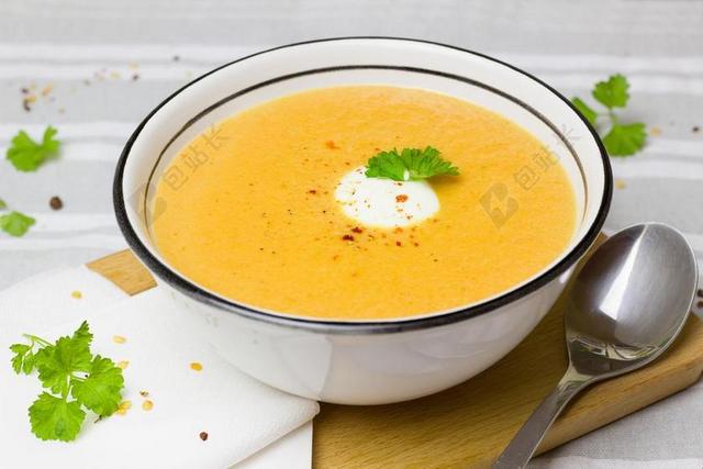 汤 胡萝卜 姜 食品 吃 蔬菜 厨师 午餐 温暖 健康