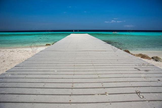 码头 热带 海滩 夏天 海洋 假期 异国情调 放松 沙