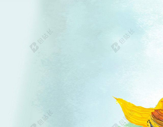 水彩颜料画笔背景