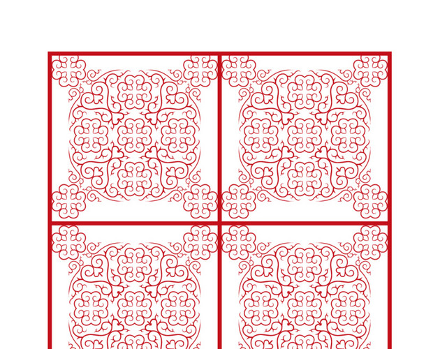田字格边框花纹