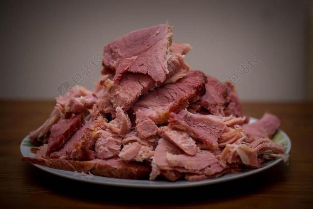 餐饮唯美牛肉干背景图片