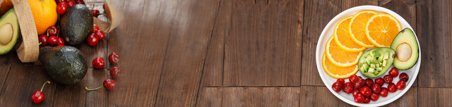 电商水果木板清新背景BANNER