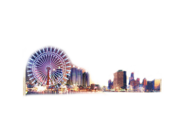 尚的现代城市夜景