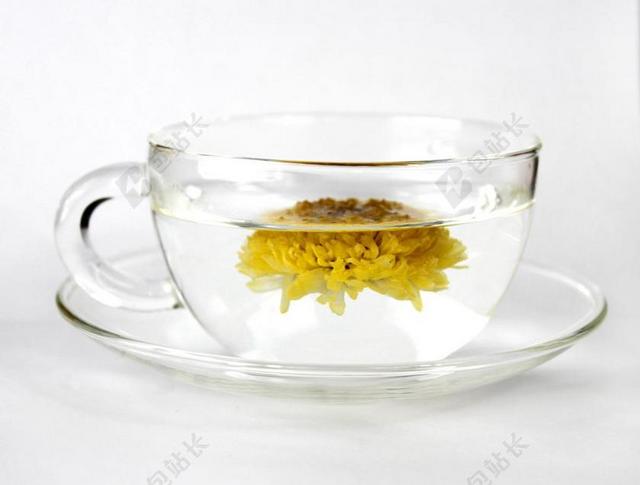 杯子 茶叶 菊花茶