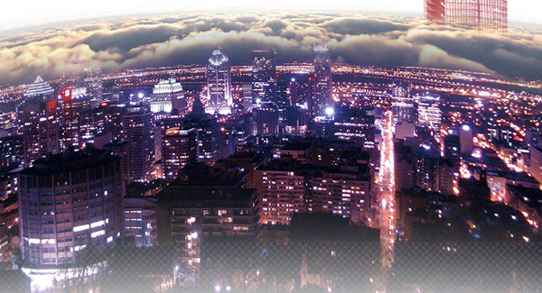 地产城市夜景