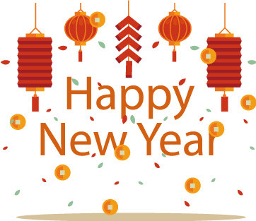 新年喜庆灯笼素材