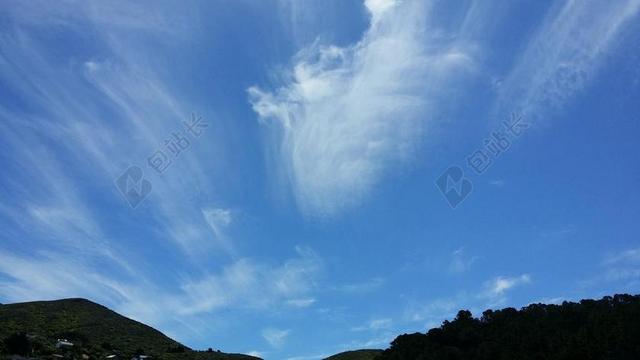 摄影天空蓝蓝的天背景图片