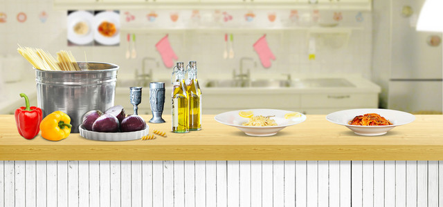  厨具厨房水果美食洋葱啤酒海报BANNER
