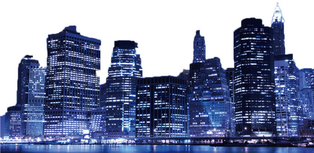 夜晚城市风景背景 背景