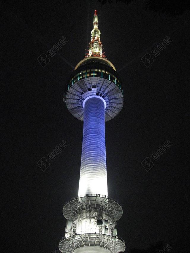 旅游自然韩国首尔塔背景图片
