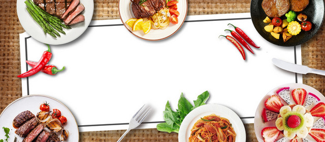 美食俯视文艺清新BANNER