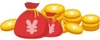 矢量金币图案