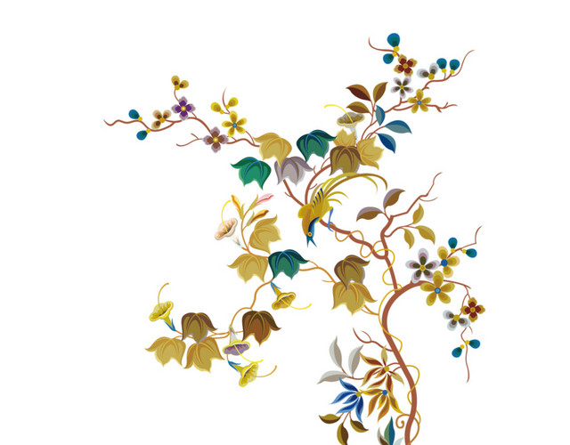 青花瓷花卉