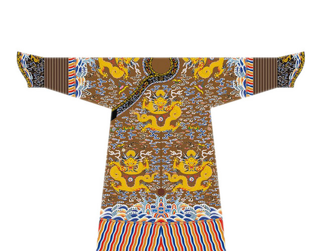 清朝如懿传衣服矢量免抠图