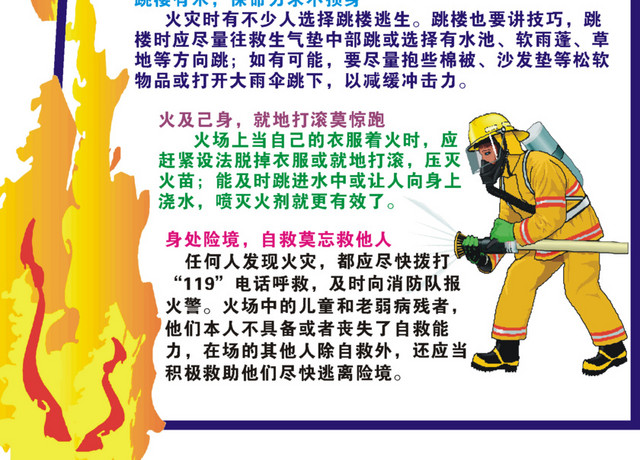 黄色火焰火场逃生免费素材