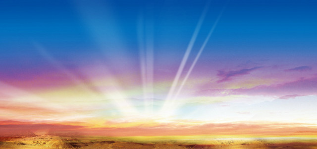 多彩天空大地BANNER背景