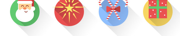 圣诞UI彩色图标集