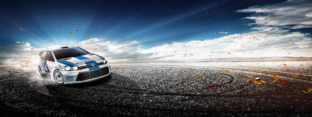 汽车户外灯光公路BANNER