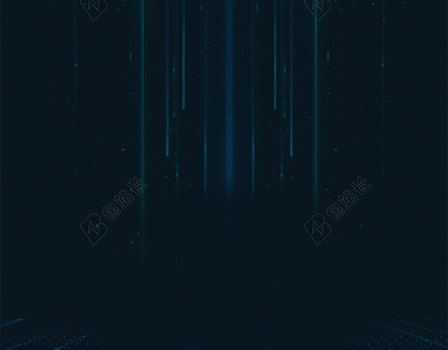 黑色蓝光束PSD分层H5背景