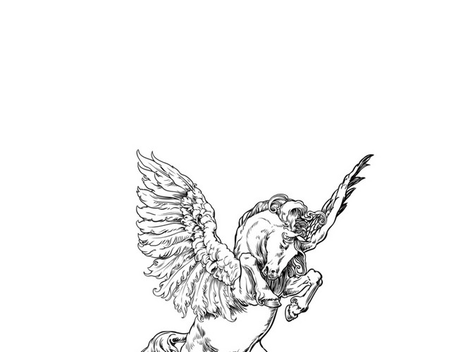 纹章 飞马 野兽 猛兽