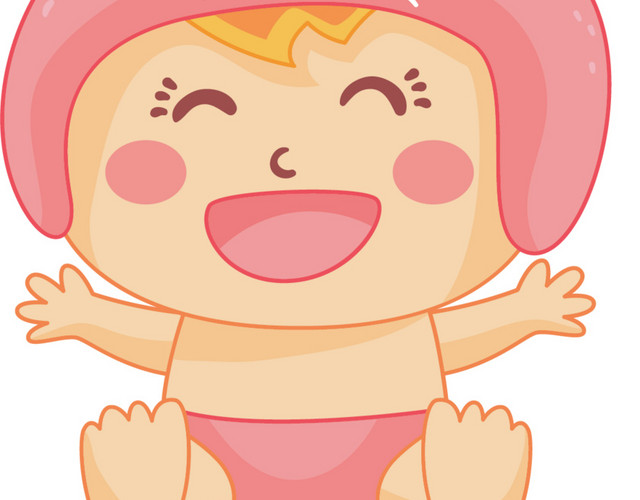 粉色兔耳朵新生儿