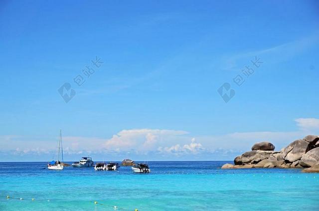 泰国 斯米兰岛 海 船