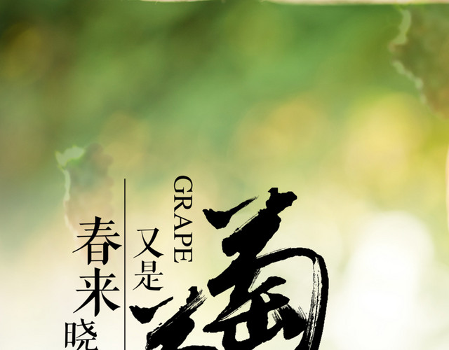 葡萄海报设计