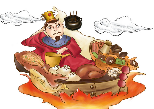 小年灶君手绘插画