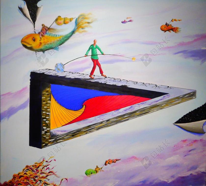 艺术 漆 丙烯酸涂料 绘画 抽象 幻想 画布 超现实主义