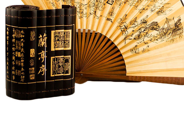 竹简折扇