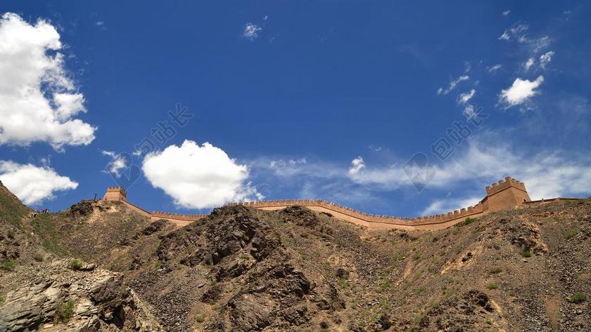 建筑复古长城边城背景图片