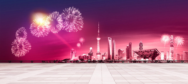 城市烟花